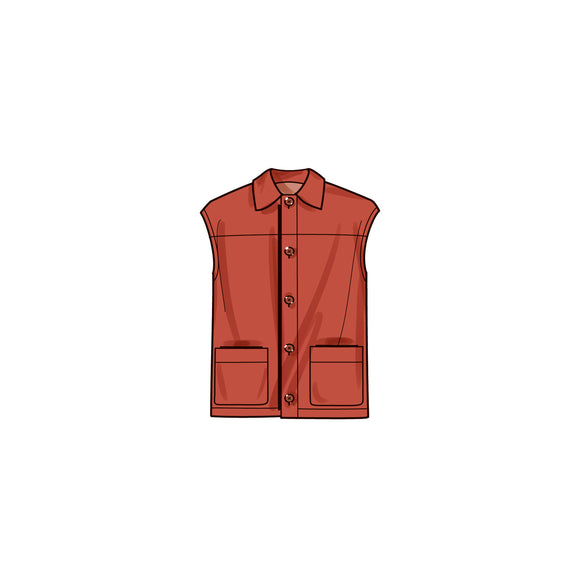 Simplicity Sewing Pattern S9694 BOYS' AND MEN'S JACKET, VEST, HAT AND CROSSBODY BAG