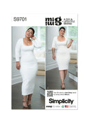 Simplicity Sewing Pattern S9701 MISSES' KNIT DRESS IN TWO LENGTHS BY MIMI G STYLE-1