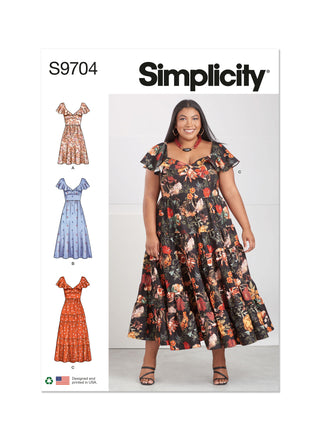 Simplicity Sewing Pattern S9704 WOMEN'S DRESSES