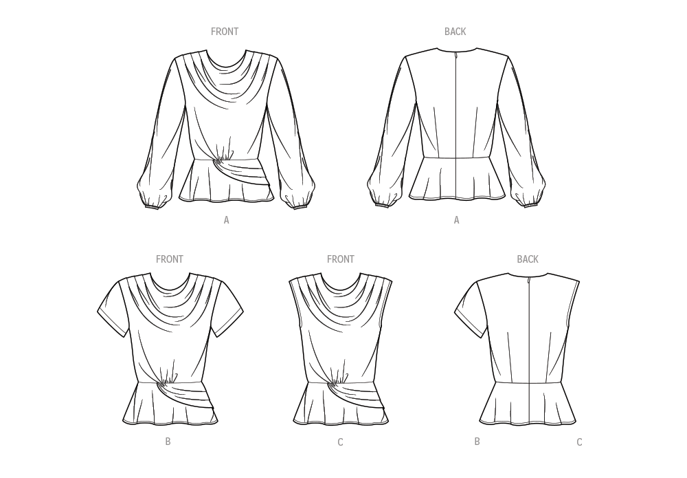 Simplicity Sewing Pattern S9706 MISSES' TOPS