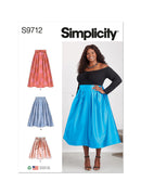 Simplicity Sewing Pattern S9712 WOMEN'S SKIRTS-1