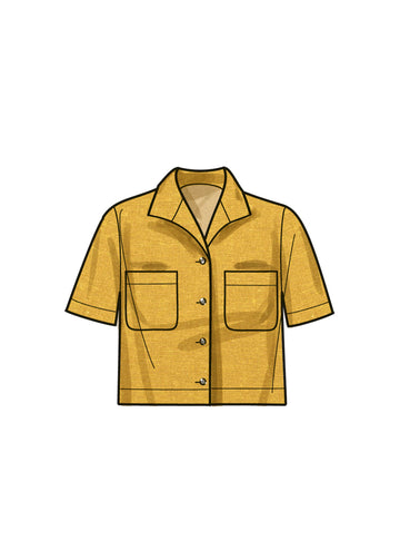 Simplicity Sewing Pattern S9715 MISSES' SHIRT, PANTS AND SHORTS - 0