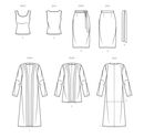 Simplicity Sewing Pattern S9716 MISSES' KNIT TOP, CARDIGAN AND SKIRT-7