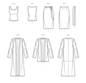 Simplicity Sewing Pattern S9717 WOMEN'S KNIT TOP, CARDIGAN AND SKIRT