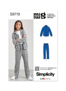 Simplicity Sewing Pattern S9719 BOYS' KNIT JACKET AND PANTS BY MIMI G STYLE-1