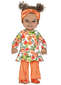 Simplicity Sewing Pattern S9720 BABIES' KNIT DRESS, TOP, PANTS, HAT AND HEADBAND IN SIZES S-M-L