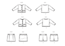 Simplicity Sewing Pattern S9721 CHILDREN'S AND GIRLS' JACKETS, SKIRT AND SHORTS-7