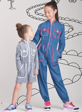 Simplicity Sewing Pattern S9722 CHILDREN'S AND GIRLS' JUMPSUIT, ROMPER AND DRESS