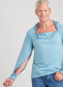 Simplicity Sewing Pattern S9723 UNISEX DUAL PORT ACCESS CHEMO TOP AND HOODIE-5