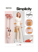 Simplicity Sewing Pattern S9724 CRUTCH PADS, BAG AND TOE COVER-1