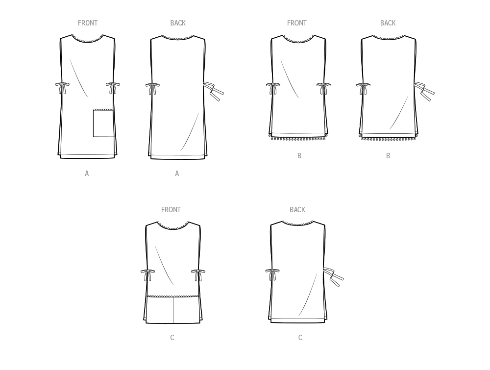 Simplicity Sewing Pattern S9726 MISSES' VINTAGE APRON OR BEACH COVER-UP IN TWO LENGTHS