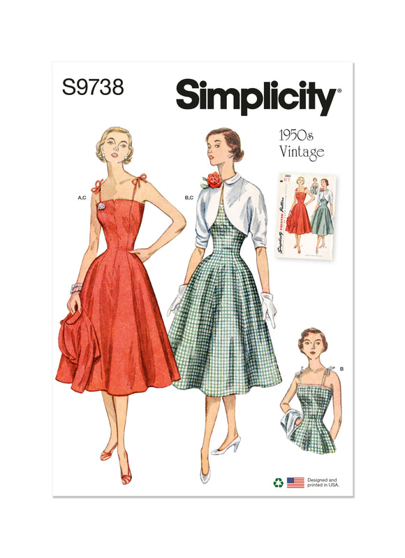 Simplicity Sewing Pattern S9738 MISSES' DRESSES AND JACKET