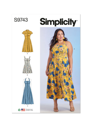 Simplicity Sewing Pattern S9743 WOMEN'S DRESSES