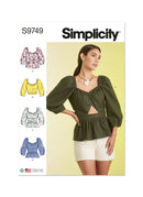 Simplicity Sewing Pattern S9749 MISSES' TOPS-1