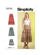 Simplicity Sewing Pattern S9750 MISSES' SKIRT IN THREE LENGTHS-1
