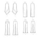 Simplicity Sewing Pattern S9751 MISSES' KNIT SKIRTS AND PANTS IN TWO LENGTHS-8