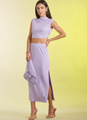 Simplicity Sewing Pattern S9757 MISSES' KNIT TOP AND SKIRT IN TWO LENGTHS