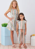 Simplicity Sewing Pattern S9761 CHILDREN'S AND GIRLS' DRESS, TOP AND PANTS