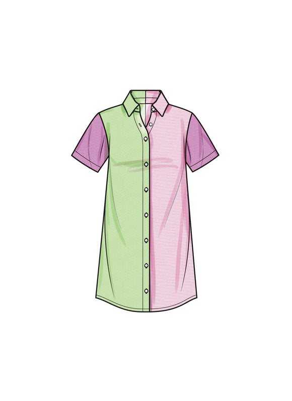Simplicity Sewing Pattern S9763 GIRLS' SHIRTDRESSES, SHIRTS AND HAT