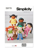 Simplicity Sewing Pattern S9770 14 1/2" CLOTH DOLLS AND CLOTHES BY LONGIA MILLER-1