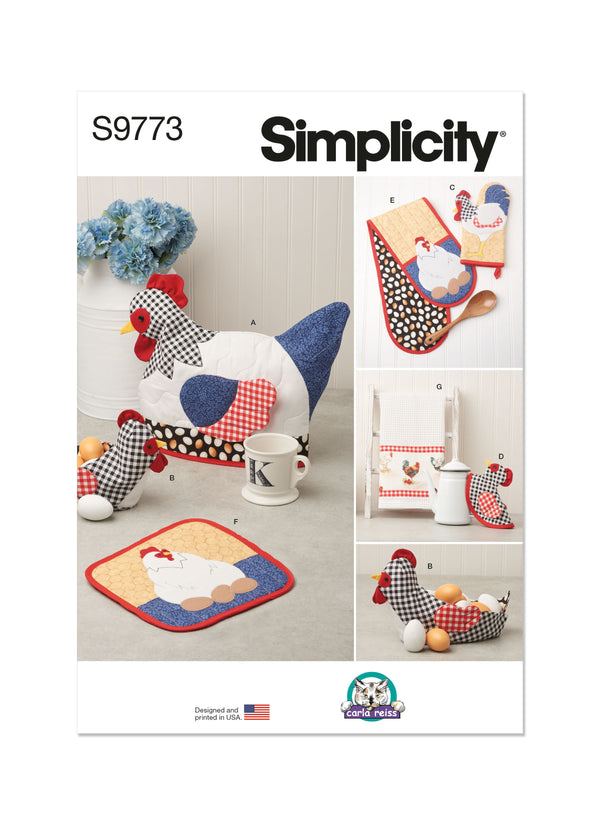 Simplicity Sewing Pattern S9773 KITCHEN ACCESSORIES BY CARLA REISS DESIGN BY CARLA REISS DESIGN