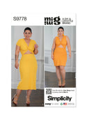 Simplicity Sewing Pattern S9778 MISSES' KNIT DRESS IN TWO LENGTHS BY MIMI G STYLE