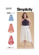 Simplicity Sewing Pattern S9787 WOMEN'S SKIRT WITH HEMLINE VARIATIONS-1