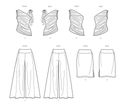 Simplicity Sewing Pattern S9790 WOMEN'S KNIT TOPS, PANTS AND SKIRT