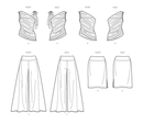 Simplicity Sewing Pattern S9790 WOMEN'S KNIT TOPS, PANTS AND SKIRT-8