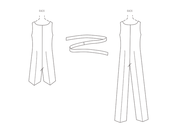Simplicity Sewing Pattern S9792 MISSES' JUMPSUIT IN TWO LENGTHS