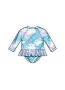 Simplicity Sewing Pattern S9796 BABIES' SWIMSUITS WITH RASH GUARD AND HEADBAND IN ONE SIZE-5