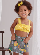 Simplicity Sewing Pattern S9797 TODDLERS' TOPS, SKORT, PANTS AND HAT IN THREE SIZES-2