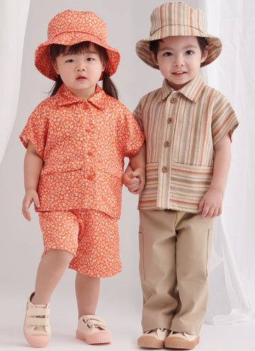 Simplicity Sewing Pattern S9798 TODDLERS' TOP, PANTS, SHORTS AND HAT IN THREE SIZES - 0