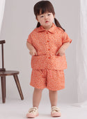 Simplicity Sewing Pattern S9798 TODDLERS' TOP, PANTS, SHORTS AND HAT IN THREE SIZES