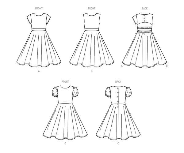 Simplicity Sewing Pattern S9799 CHILDREN'S AND GIRLS' DRESSES