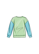 Simplicity Sewing Pattern S9801 GIRLS' AND BOYS' SWEATSHIRTS AND SHORTS-3