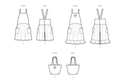 Simplicity Sewing Pattern S9805 MISSES' PINAFORE APRONS AND TOTE IN ONE SIZE