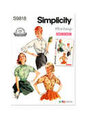 Simplicity Sewing Pattern S9818 MISSES' BLOUSES