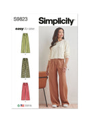 Simplicity Sewing Pattern S9823 MISSES' PANTS-1
