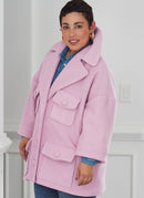 Simplicity Sewing Pattern S9824 MISSES' COAT IN TWO LENGTHS-3