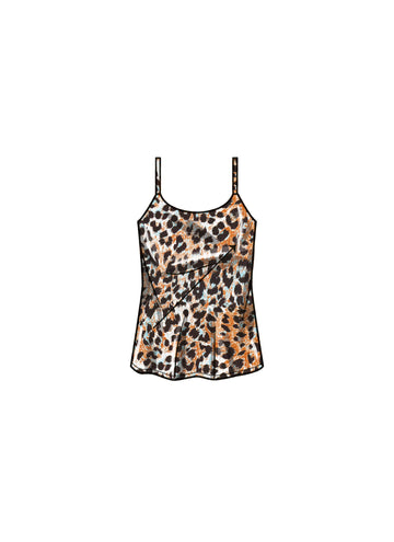 Simplicity Sewing Pattern S9827 WOMEN'S PANTS IN TWO LENGTHS, CAMISOLE AND CARDIGAN - 0