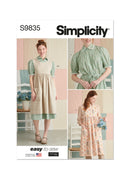 Simplicity Sewing Pattern S9835 MISSES' DRESS AND PINAFORE APRON IN TWO LENGTHS-1