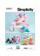 Simplicity Sewing Pattern S9837 PLUSH ANIMALS-1