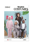 Simplicity Sewing Pattern S9842 CHILDREN'S ANIMAL COSTUMES-1