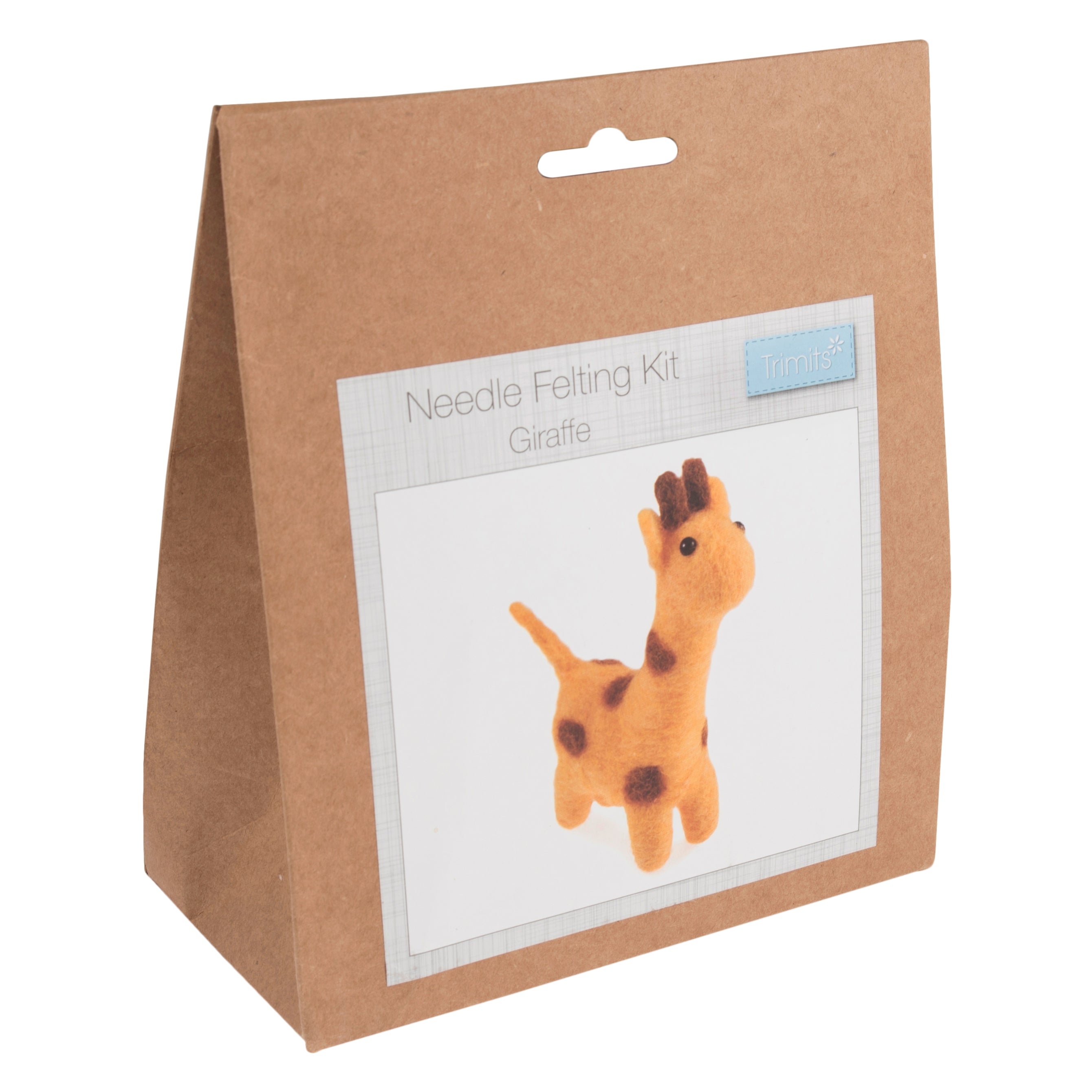 Trimits Needle Felting Kit Ð Giraffe, 9x11.5cm, Includes Wool, Needle, Polystyrene Shapes, Instructions