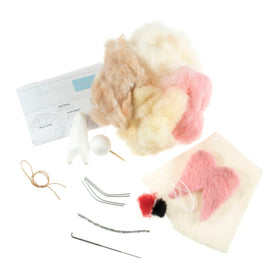 Trimits Needle Felting Kit Christmas Angel, 4.5x11.5cm, Includes Wool, Felting Needle, Polystyrene Shapes, and Instructions