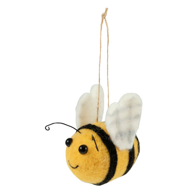 Trimits Needle Felting Kit Bee, 9x11.5cm, Includes Wool, Needle, Polystyrene Shapes, Instructions