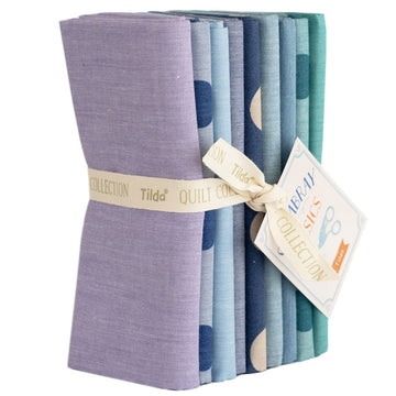 Tilda Chambray SUMMER Fat Quarter Bundle  – Premium Quilting Cotton Fabric by Tilda