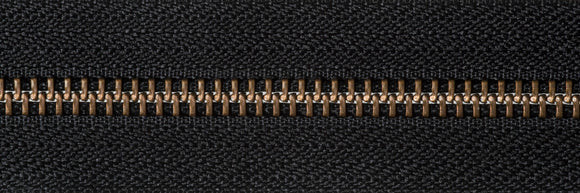 YKK Strong Metal Tooth Open End Zip: 66cm