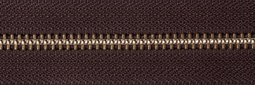 YKK Brass Metal Open End Zip: 66cm - 0